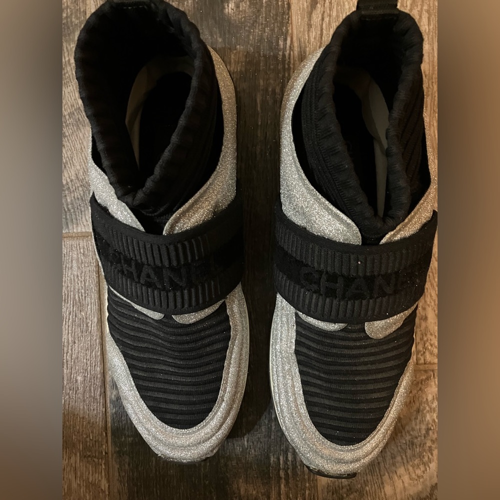 Chanel sock moon shoes